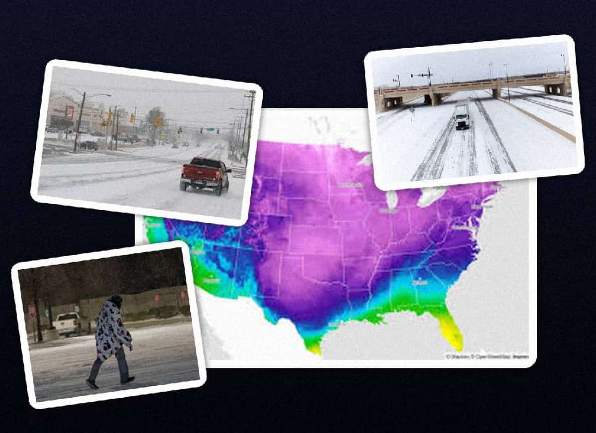 מאתיים מיליון איש תחת אזהרה: סערת הקרח והשלג שמשתקת את ארצות הברית ומציתה פחד מחזרה על אסון 2021